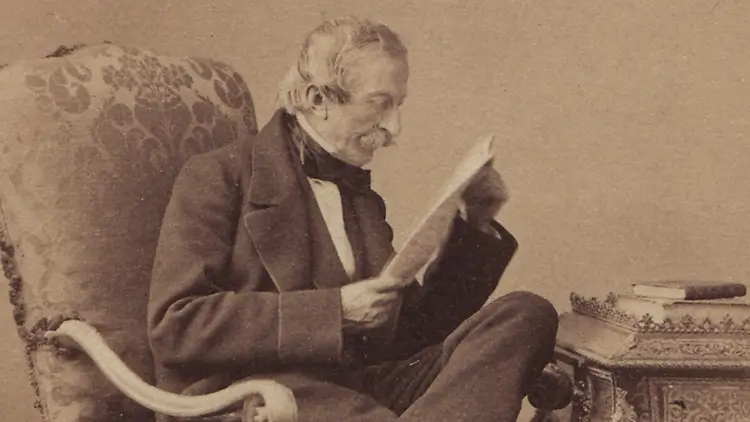 Ritratto fotografico di Massimo D'Azeglio