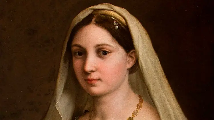 Immagine della La Velata di Raffaello Sanzio